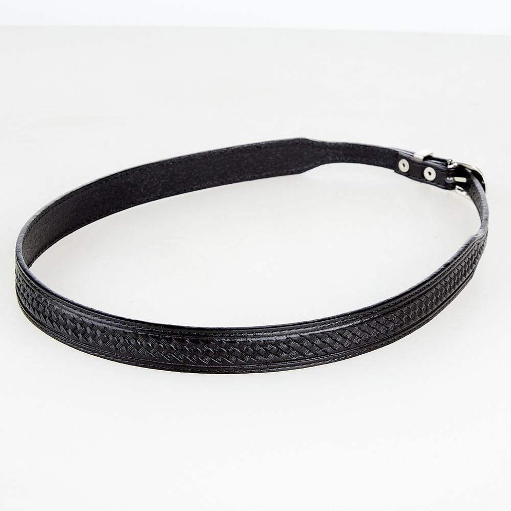 Leather Basketweave Hatband (3/4 inch) - Hats by Bru