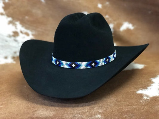 5/8" Beaded Stretch Hat Band - Hats by Bru