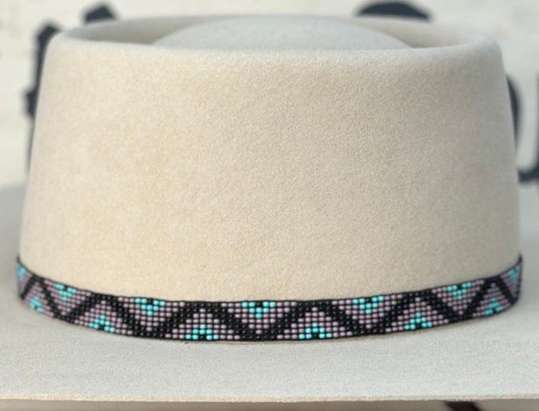 5/8" Beaded Stretch Hat Band - Hats by Bru