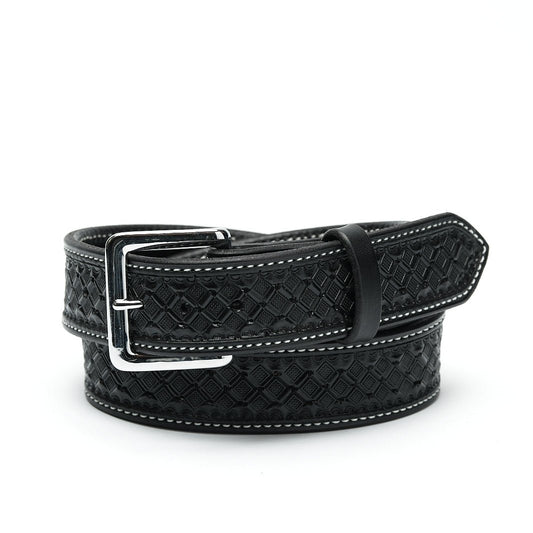 Black Waffle Belt - Hats by Bru