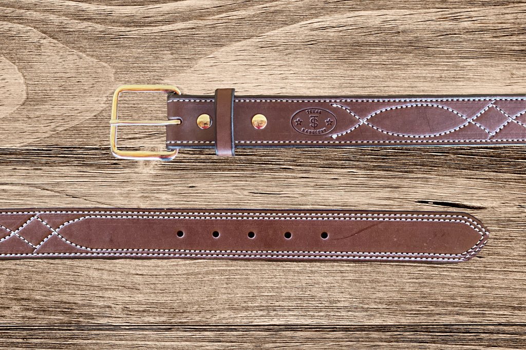 Chocolate Gunfighter Belt - Hats by Bru