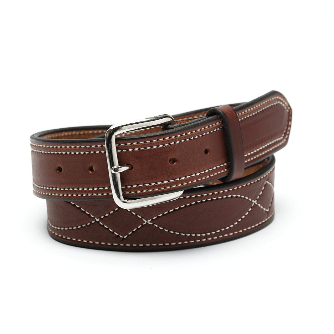 Chocolate Gunfighter Belt - Hats by Bru