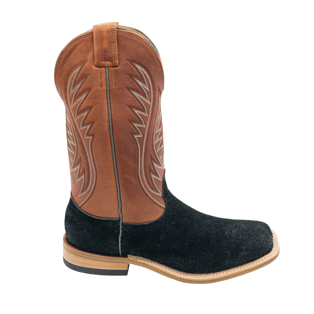 Fenoglio Boot Co. Black Roughout w/Cognac OPU Style No. 00101727 - Hats by Bru