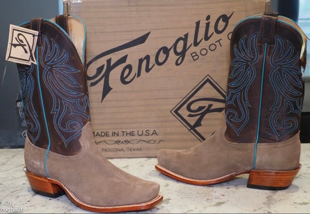 Fenoglio Boot Co. Chocolate Fuji Roughout w/Chocolate Fuji No. 15291217 - Hats by Bru