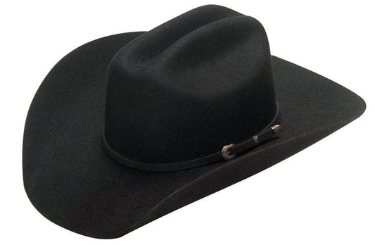 Preshaped Wool Felt Hat (Black) - Hats by Bru