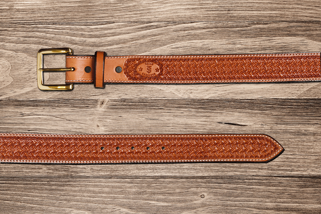 Saddle Tan Spider Belt - Hats by Bru