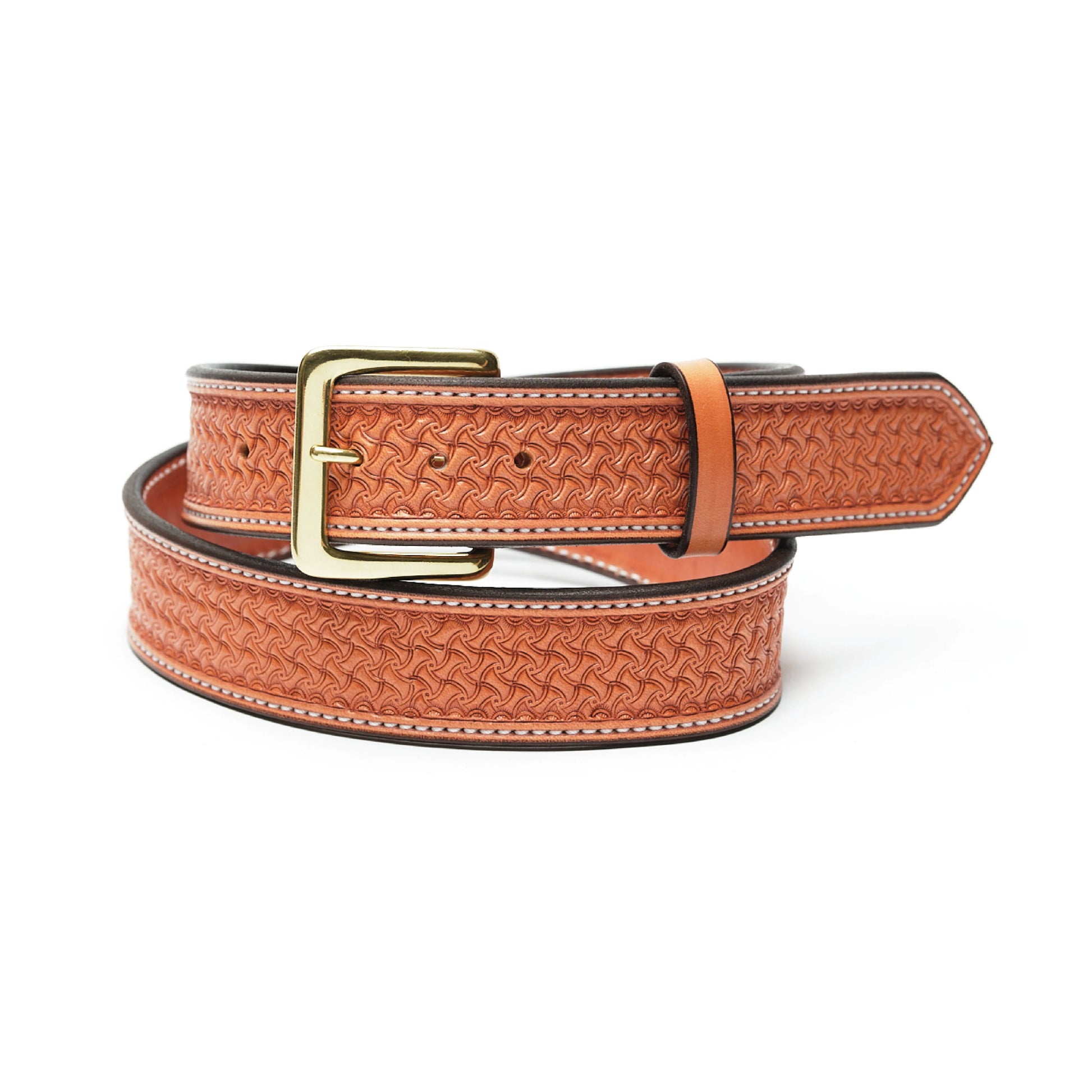 Saddle Tan Spider Belt - Hats by Bru