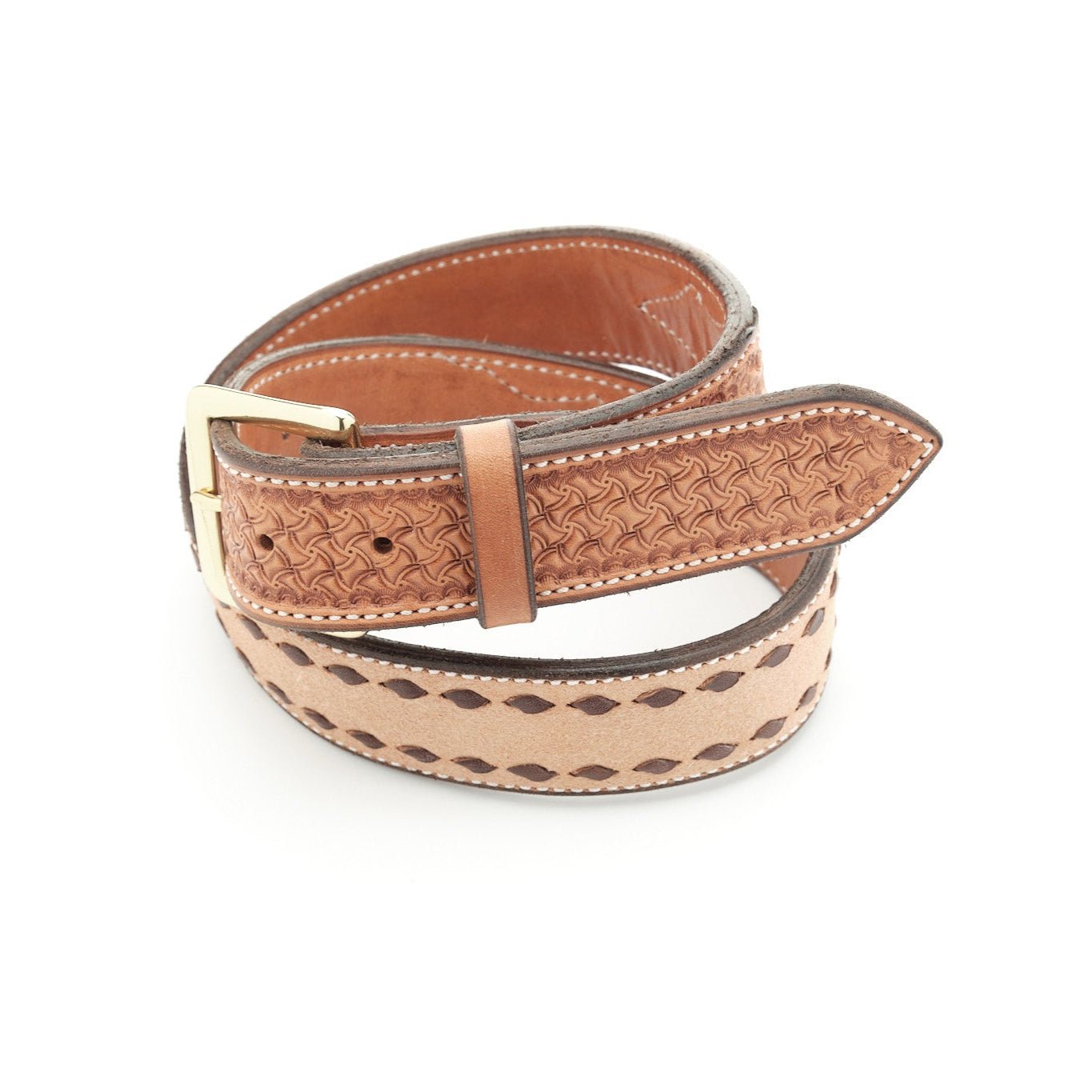 Saddle Tan Spider Buckstitch Combo - Bargain Barn - Hats by Bru